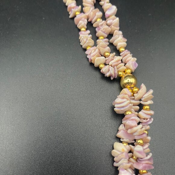 Vintage Lot of 3 Boho Natural Necklaces Shell Wood Seed Coconut Leaf Pendant - Picture 9 of 15